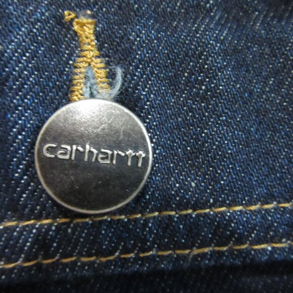 CARHARTT Women's Denim Size XL Work Relaxed Fit Jacket - Picture 4 of 7